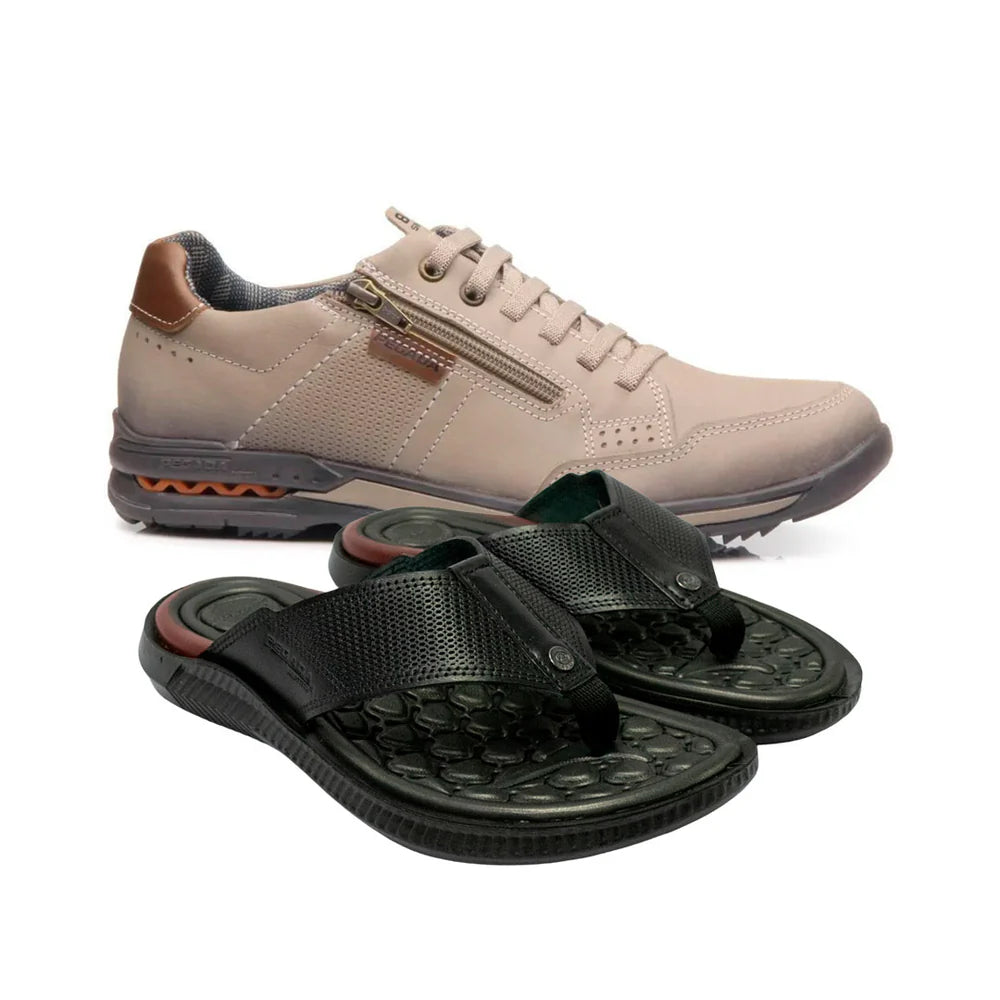 Kit Pegada Sapatênis Ortopédico + Chinelo Massageador [Envio Nacional] - Queima Estoque 🔥