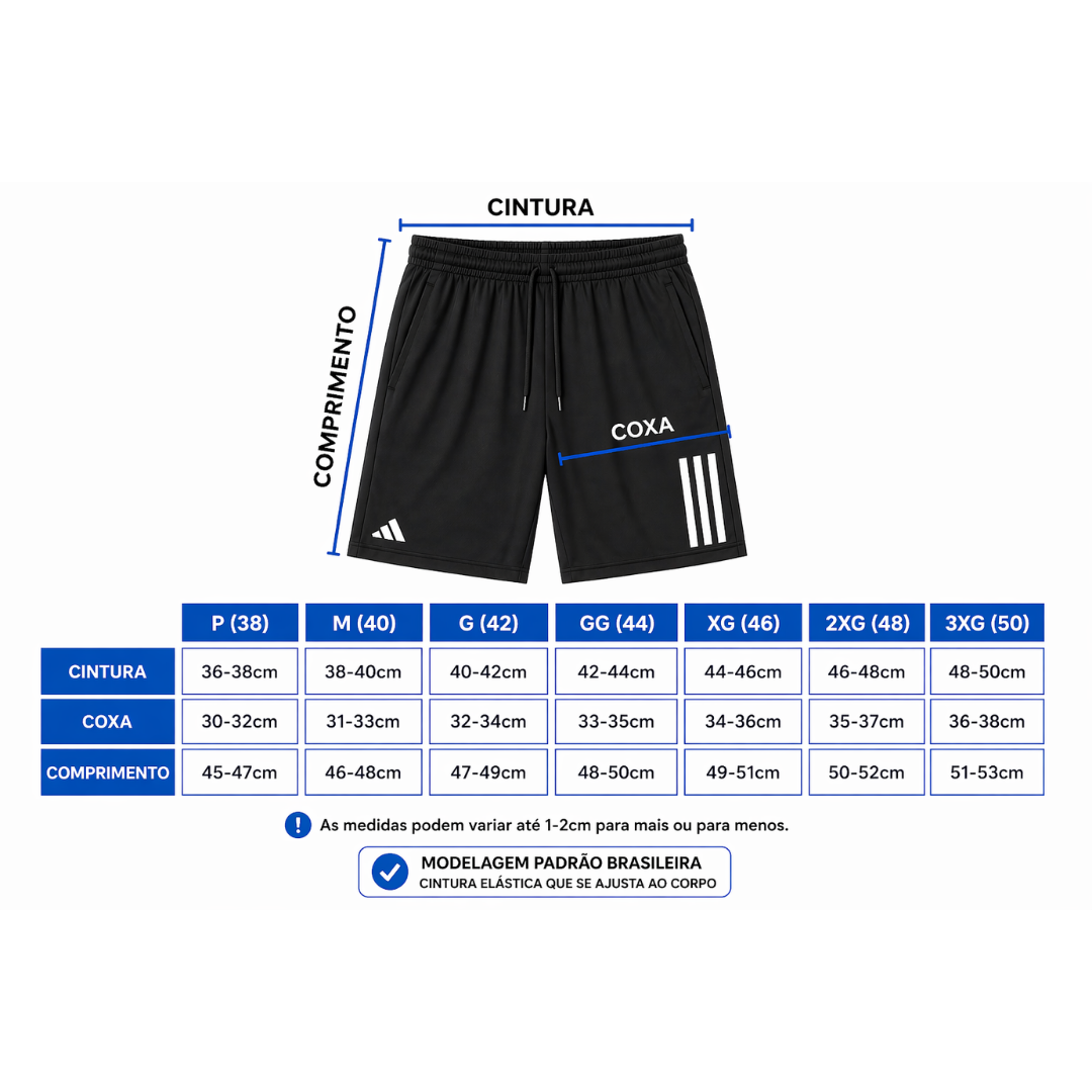 Kit Shorts Dry Fit - Pague 3 Leve 5 (QUEIMA DE ESTOQUE)