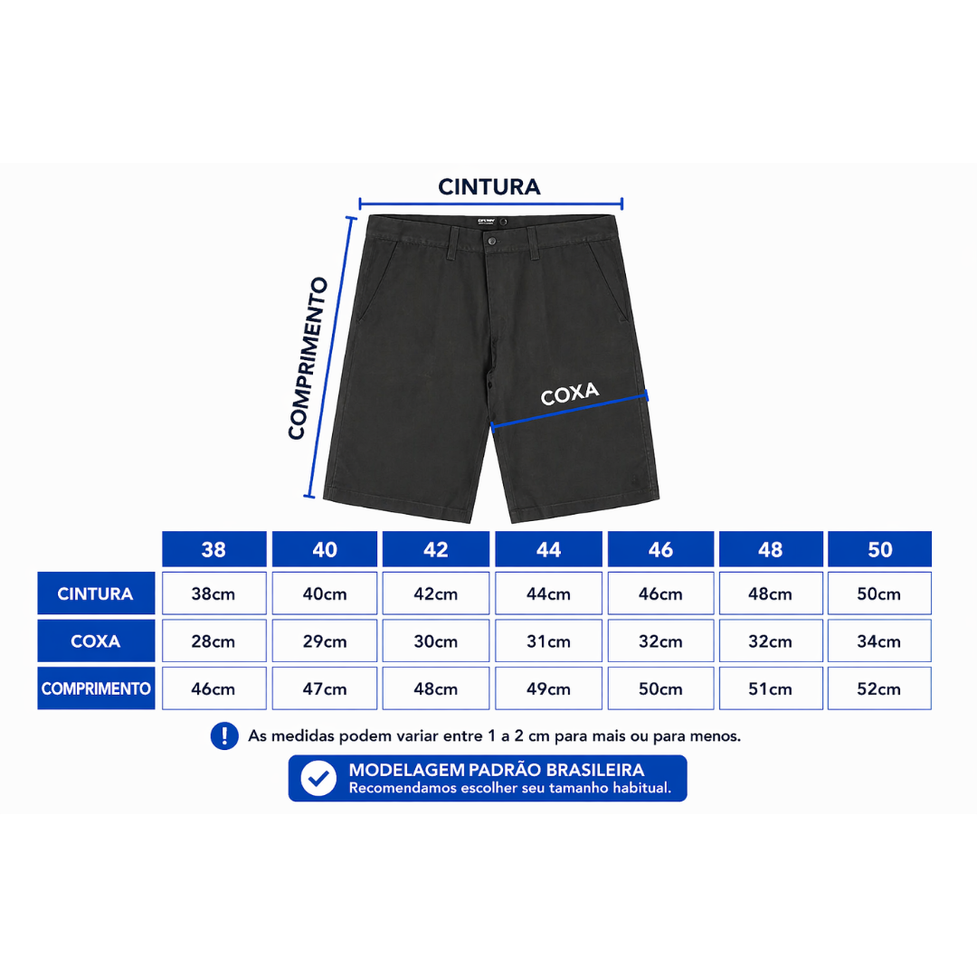 Bermudas Masculina em Sarja RL - Queima Estoque (Compre 3 e Leve 5) 🔥